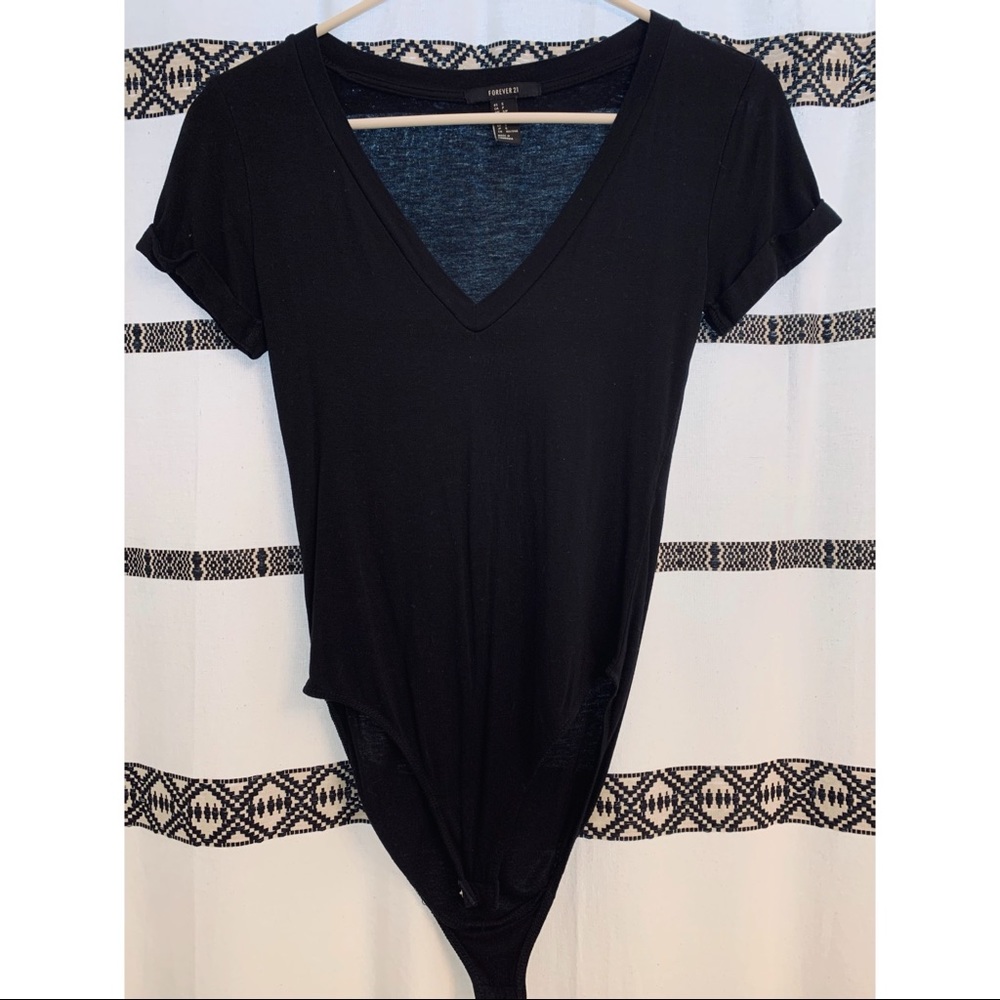 Forever 21 V neck bodysuit